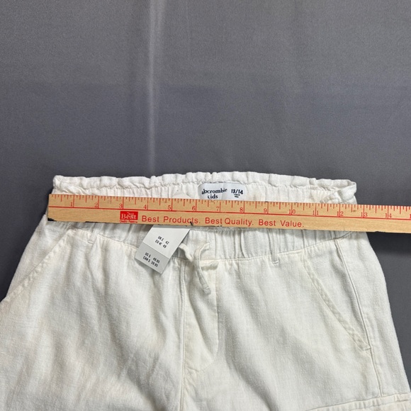 NWT Abercrombie Kids Off-White Cargo Size 13/14 - Picture 6 of 11
